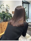 "透明感ブラウンxURUGAMIトリートメント"