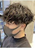 横浜西口メンズマッシュ波巻きパーマツイストパーマメンズパーマ