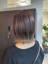 ギフト(Gift. hair&spa)&nbsp;【Gift.hair&spa】裾カラー×ボブ
