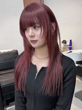 リヴ ウメダ(LIV umeda) ワインレッド/ケアブリーチ/ダブルカラー/梅田