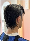 ツーブロウルフ◎オールバック◎ミディアムレイヤー