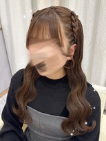 ヘアセットアリエス(aries)&nbsp;編み上げハーフツイン