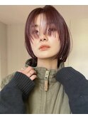 xレイヤーカット/イメチェン/ホワイトブロンド/外ハネボブ/美髪/