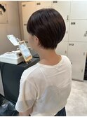 大人かわいい丸みショートカット
