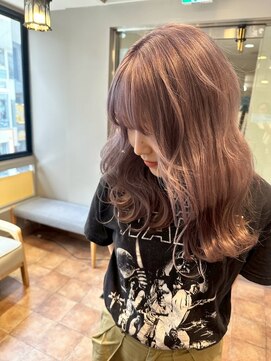 パーミル ヘア クマモト(permille ‰ hair Kumamoto) ピンク×ベージュ