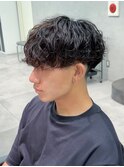 シャドウパーマ緩めパーマツイストスパイラル波巻きスパイラル