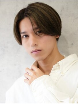 リトバイトゥルークリエイション 大宮(Re:to by True Creation) 【メンズカット】爽やかセンターパート×くすみグレージュ