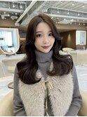 髪質改善インナーカラー前髪カット韓国ダブルカラー