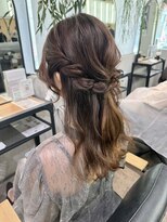 ゼスト クレス(ZEST Cres)&nbsp;【立川 ZEST CRES 吉岡俊】ヘアアレンジ　ハーフアップ