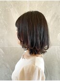 毛先カールくびれボブ
