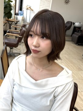 ベル(belle) レイヤーカット/エクステ/暖色カラー[天文館]