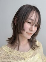 アトロ(Atoro)&nbsp;梅田/レイヤー/ボブ／暗めカラー/グレージュ/ニュアンスカラー