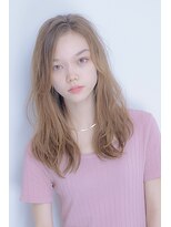 ガリカ シーム(Gallica/SEAM)&nbsp;【川辺晴加】ロングレイヤーx外国人風ミルクティベージュ