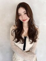 シオヘアーセカンド 西新2号店(Sio.hair 2nd)&nbsp;透明感抜群カラーとゆるふわ巻きロングヘア