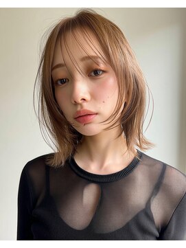 リジェール 鶴舞店 レイヤーロング/ハッシュカット/シルキーベージュ/鶴舞/髪質改