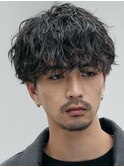 渋谷緩めシャドウパーマ波巻きスパイラルルーズパーママッシュ