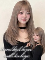 エルバイラビス 大宮(elu by lovis)&nbsp;《巴結生》ミルクティーベージュ/顔まわりレイヤー
