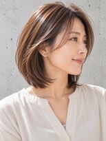 キルトイロ 石山店(kiltoiro)&nbsp;40代女性の艶ブラウン×ナチュラル白髪カバー［大津石山］