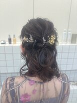 リル(re'll)&nbsp;《花屋併設》ボブでもできるハーフアップ