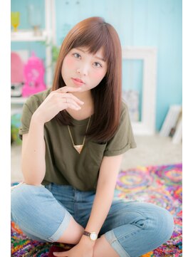 ミック ヘアアンドビューティー 大山店(miq  Hair&Beauty) パッツンバング☆ガーリーワンカール