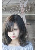 透け感アッシュミディ