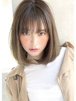 アグヘアー テイスター 保谷店(Agu hair taster)&nbsp;《Agu hair》大人かわいい色っぽボブ バニラベージュ