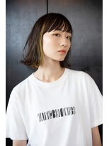 ビハインドザカーテン(BEHIND THE CURTAIN)&nbsp;アクセントカラー×切りっぱなしボブ