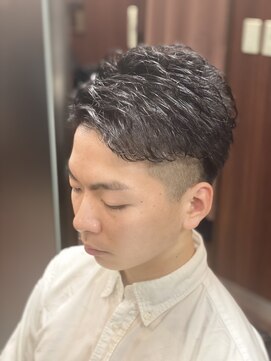ヒロギンザ 浜松町店(HIRO GINZA) ツーブロックビジネスパーマスタイル