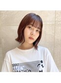 簡単スタイリングヘア切りっぱなしボブ