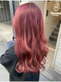 ピンクカラー/チェリーブラウン/ダブルカラー/ケアブリーチ