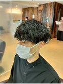 重め波巻きパーマ