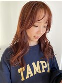 ピンクオレンジカラー