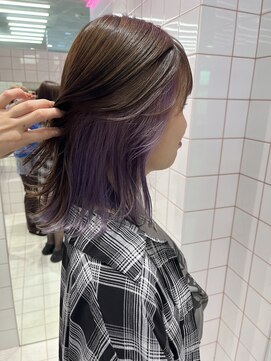 ロンドルーチェ 心斎橋(Lond luce) ダークアッシュ/ミディアムレイヤーカット［髪質改善/縮毛矯正］