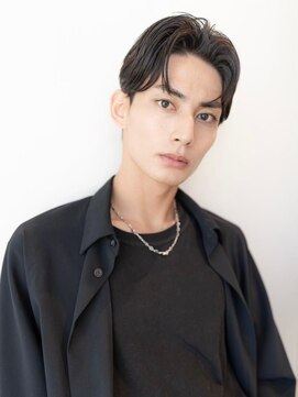 オースティン 流山おおたかの森(AUSTIN) ツイストパーマ七三オールバックマッシュウルフスリークショート