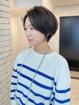 絶壁解消/ひし形/くびれ/大人ショートボブ/60代50代40