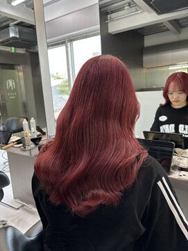 イキ 表参道(iki omotesando) デザインカラー／レイヤーカット/ウェットヘア/オリーブベージュ