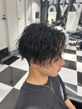 オーシャントーキョー(OCEAN TOKYO) メンズパーマツイスパ波巻きスパイラルマッシュセンターパート