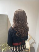 透明感ベージュカラー/ロングレイヤー