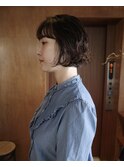 ミニボブ×パーマ×前髪×トリートメント