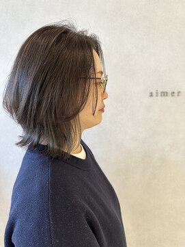 エメ バイ ヘアーポケット(aimer by hair pocket) *+aimerが叶える...くびれウルフト×グレージュ*