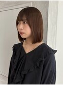 【YOKE】髪質改善切りっぱなしボブ縮毛矯正ストレート