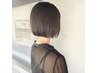 ＜新規＞　ポイントストレート(縮毛矯正)+カット　￥7700～