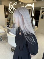 髪屋 紬 ホワイトカラー/ホワイトベージュ/抜きっぱなし/韓国