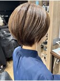 30代40代50代60代ショート前下がりボブ脱白髪染め白髪染めぼかし