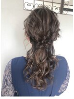 クレア(CREA)&nbsp;結婚式お呼ばれ編みおろし／ヘアセット/編み込み/アレンジ