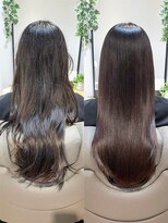 髪質改善専門店 fee 名駅金山店 [フィー名駅金山店] 【Before→After】髪質改善トリートメント/ツヤ感/リンゴ幹細胞