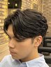 【TAKUMI指名限定】メンズカット＋フェザーパーマ＋眉質改善 【人気NO.1】
