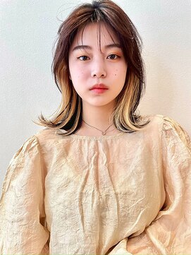 ミディアムレイヤー/インナーカラーベージュ