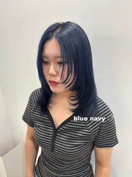 ブルーネイビー ＆ 顔周りレイヤー