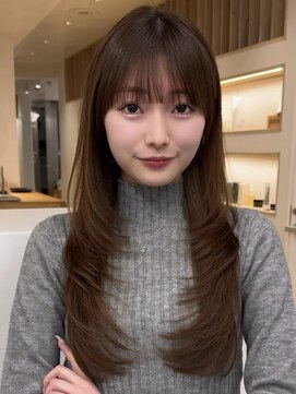 アビー(ABBEY3) 顔まわり顔周り前髪カットミディアムレイヤーロングレイヤー